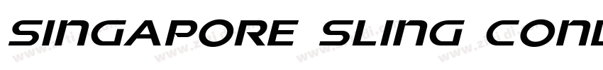 Singapore Sling Cond字体转换